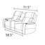 Canapé inclinable en cuir Alabaster, avec station de charge sans fil