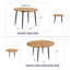 Table de salle à manger extensible