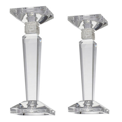 Glass Tabletop Candlestick