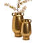 Set Of 2 Marrakech Golden Vase