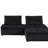 Velvet 3 Pc Sectional Sofa Ottoman