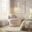 Chaise de meuble-lavabo pivotante rembourrée avec coussin-1813012109
