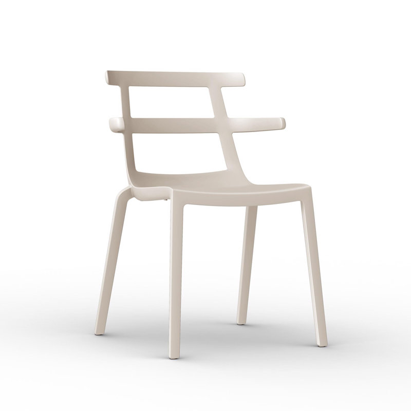 Tokyo Outdoor Dining Side Chair, Ivory