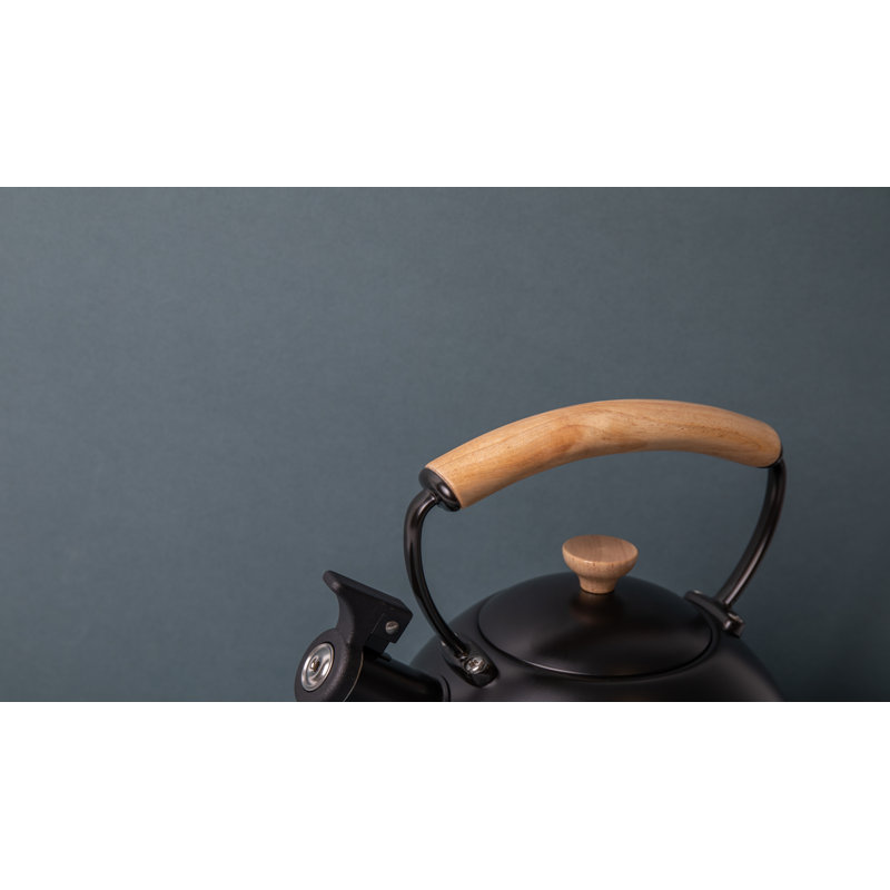 La Cafetière 1.6L Whistling Stovetop Tea Kettle, Black