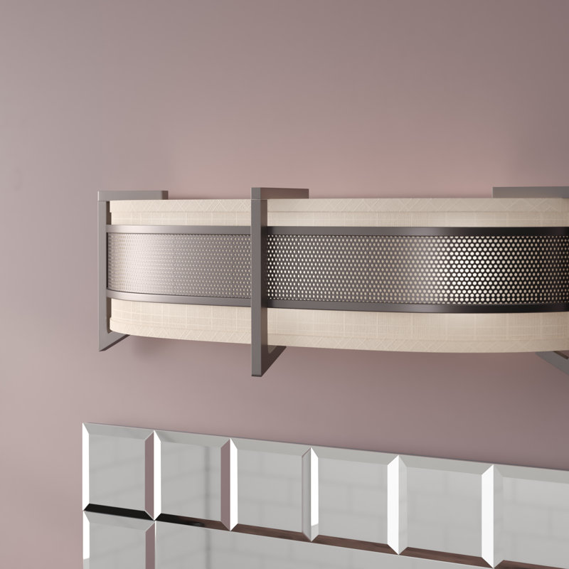 Barre d'éclairage de salle de bain 3 lumières Moorer, Bronze noisette / kaki / incandescent
