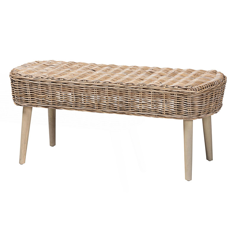 Banc d'appoint Modern Bohemian Rattan