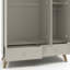 3 Door 2 Drawer Wardrobe With Mirror-1143537788