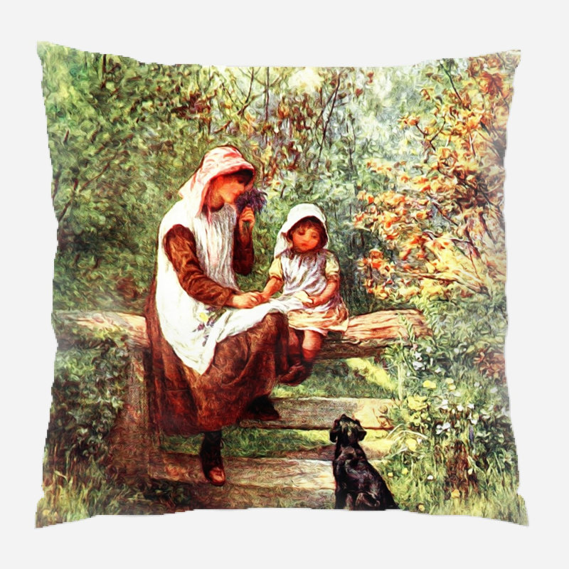 Housse et insert de coussin carré Ehlers, Microsuède, Intérieur