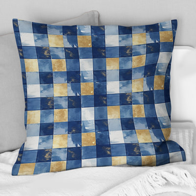 Coussin Mid-Century Gingham III - Mid-Century
