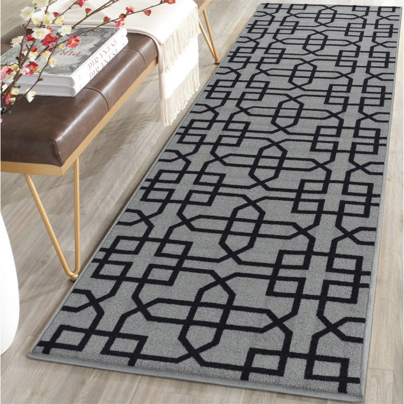 Elyria Geometric Area Rug, Rectangle 80 x 150 cm