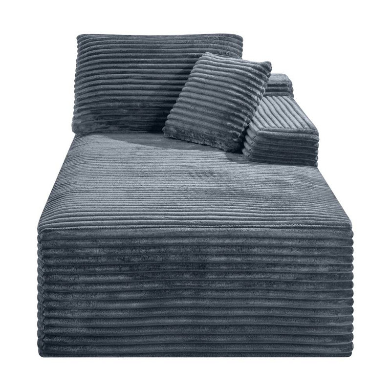 Modular Compression Sofa (Gray), Gray Corduroy