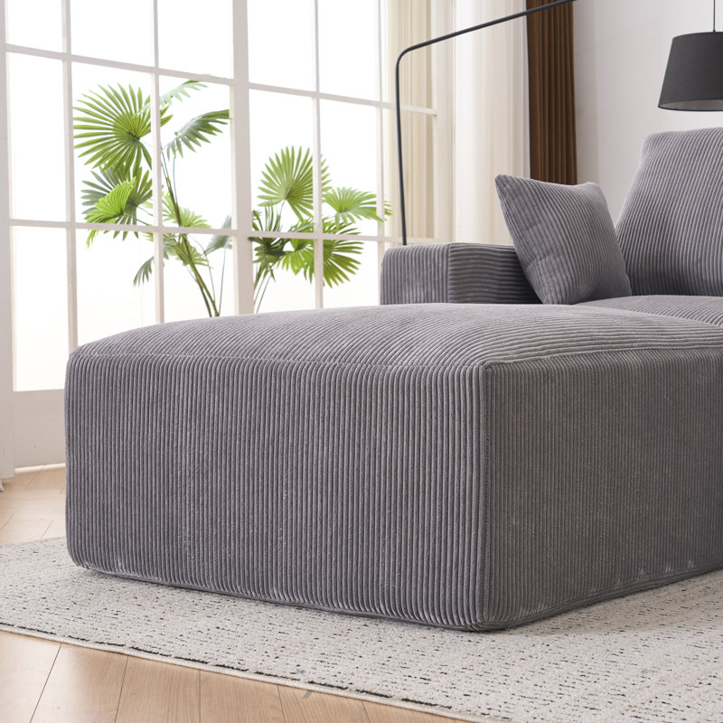 Canapé modulaire Boneless, Gris