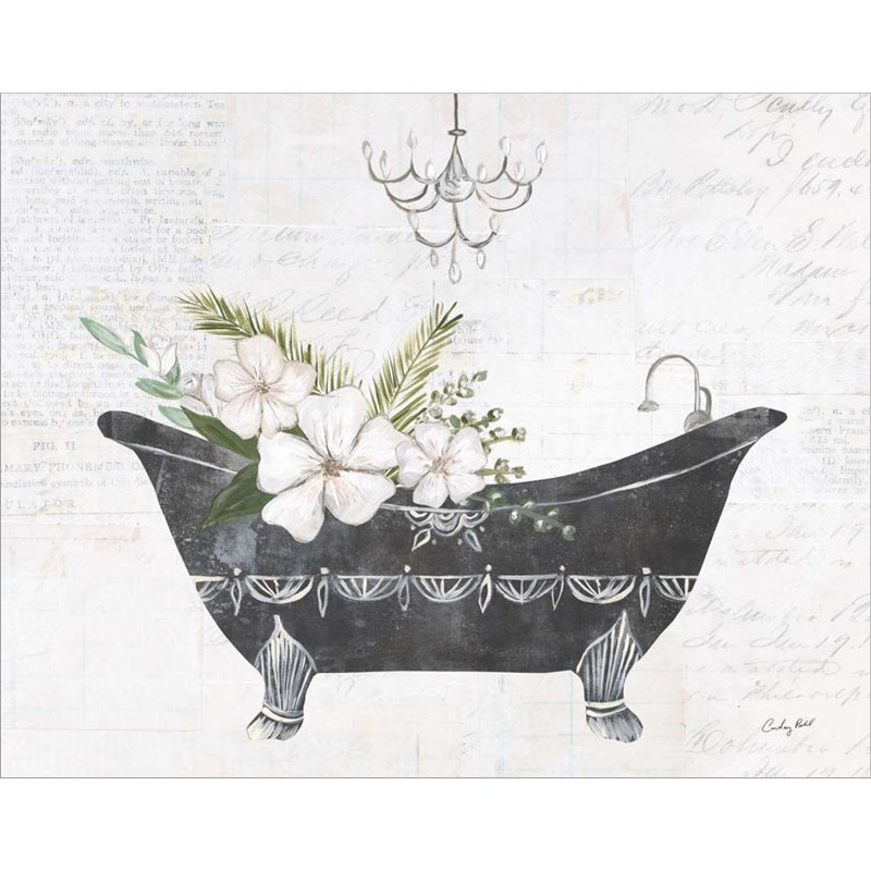 «Floral Bath I» par Courtney Prahl - impression encadrée