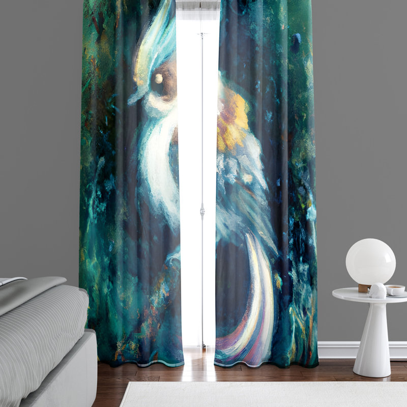Paire de rideaux semi-transparents en polyester Breion, L 20 po x L 82 po