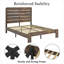 Base de lit plateforme en bois-840176310