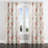 French Country Curtains for bedroom - Pink Farmhouse Dainty Roses Grommet Curtain - 1 Panel-345212940-345212942