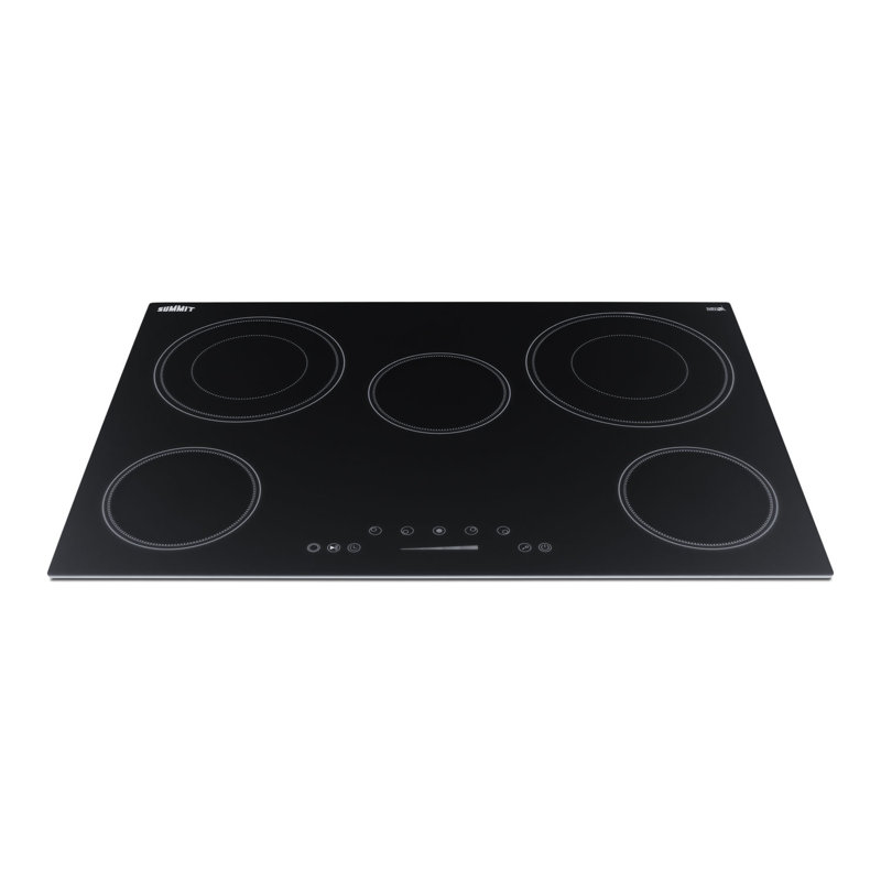 Summit Appliance 30" Wide 208-240V 5-Burner Radiant Cooktop, Black