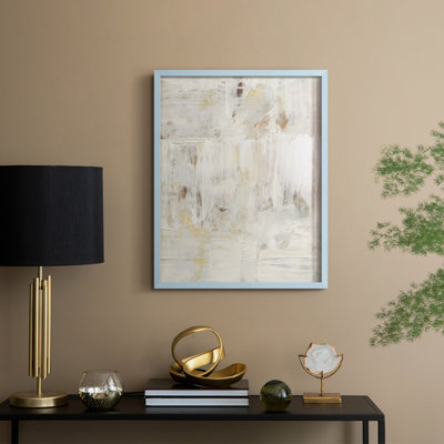 Reproduction encadrée Milky Patina II - bois massif
