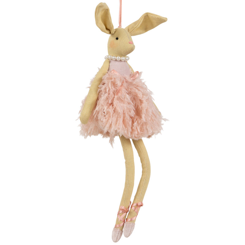 Décoration murale peluche lapin ballerine ation de Pâques