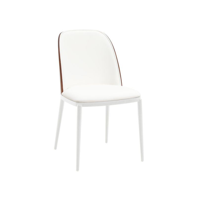 Kelce Full Back Side Chair, Noyer / marron clair, Simple