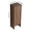 Petite armoire murale de 12 pouces, porte à fermeture douce, convenant à une petite salle de bain, bureau, pièce de rangement, ébène brun-303528226