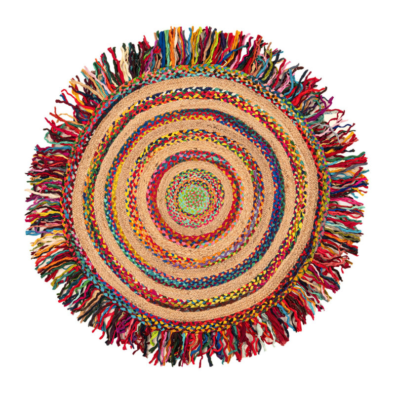 Tapis à volants, Rond 5 pi 1 po