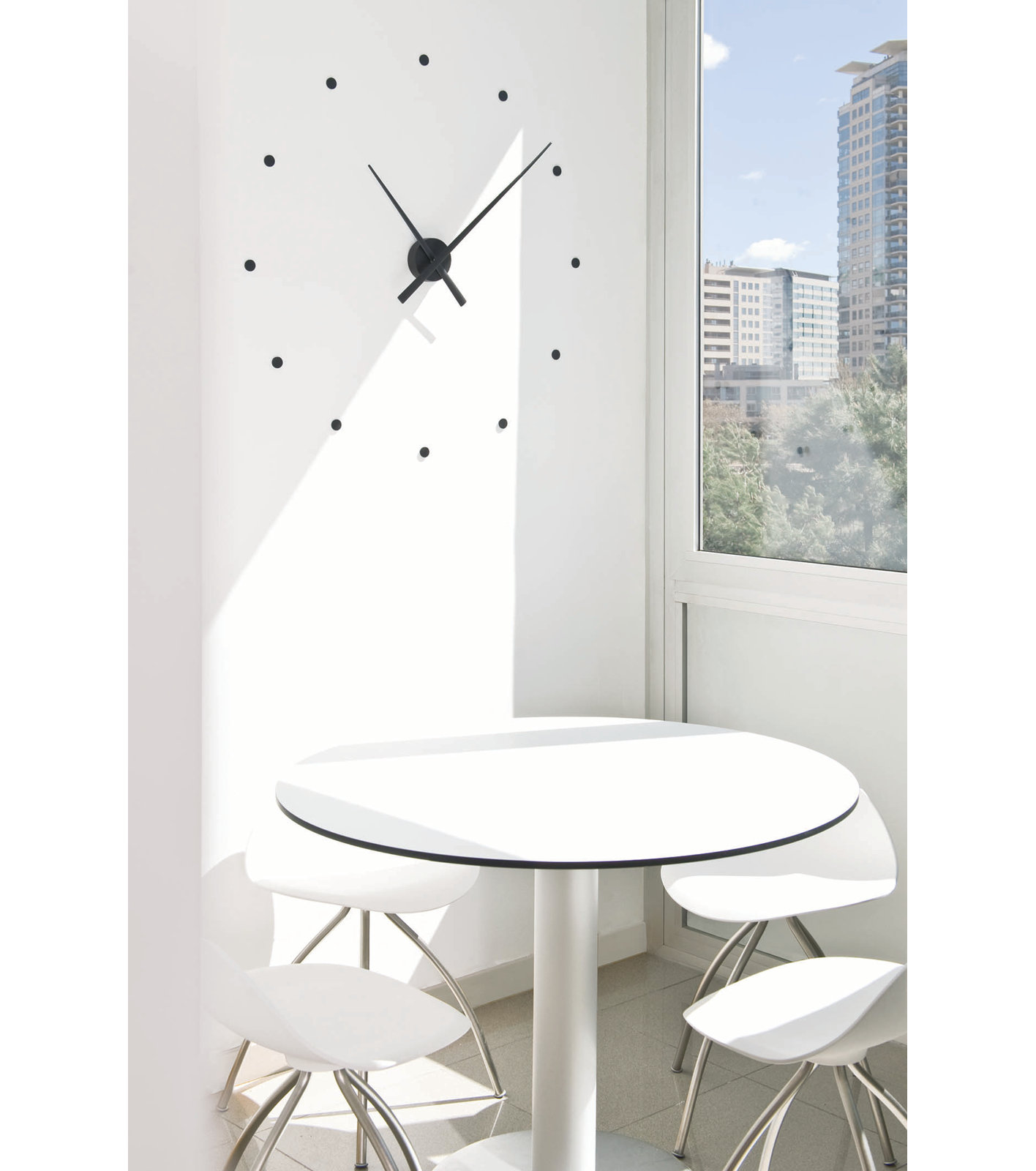 OJ Wall Clock, Black, Large