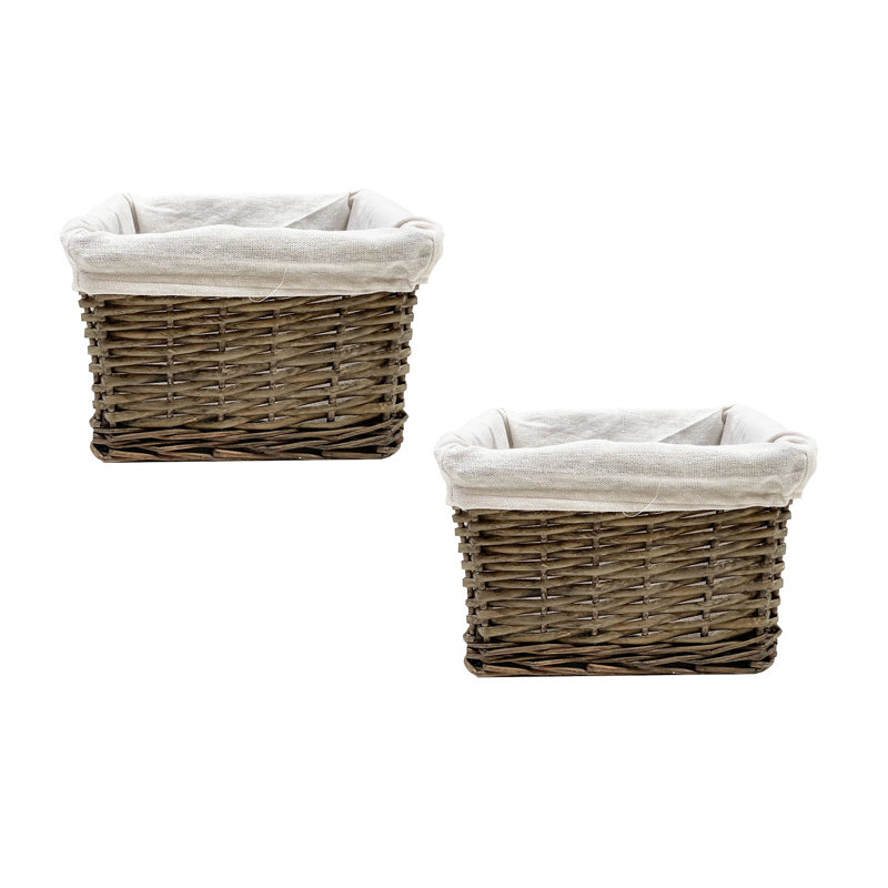 House Of Hampton Wicker Decorative Basket, Oak
