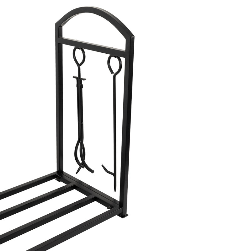 Ensemble de porte-bûches et outils en métal Country Creek