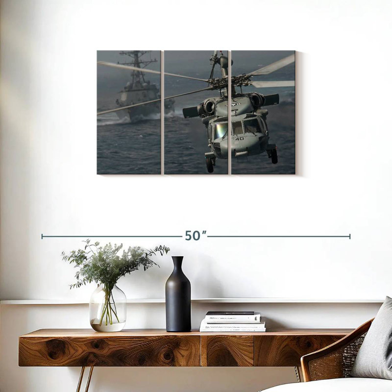 Mait Knighthawk Helicopter, 20" H x 33" W
