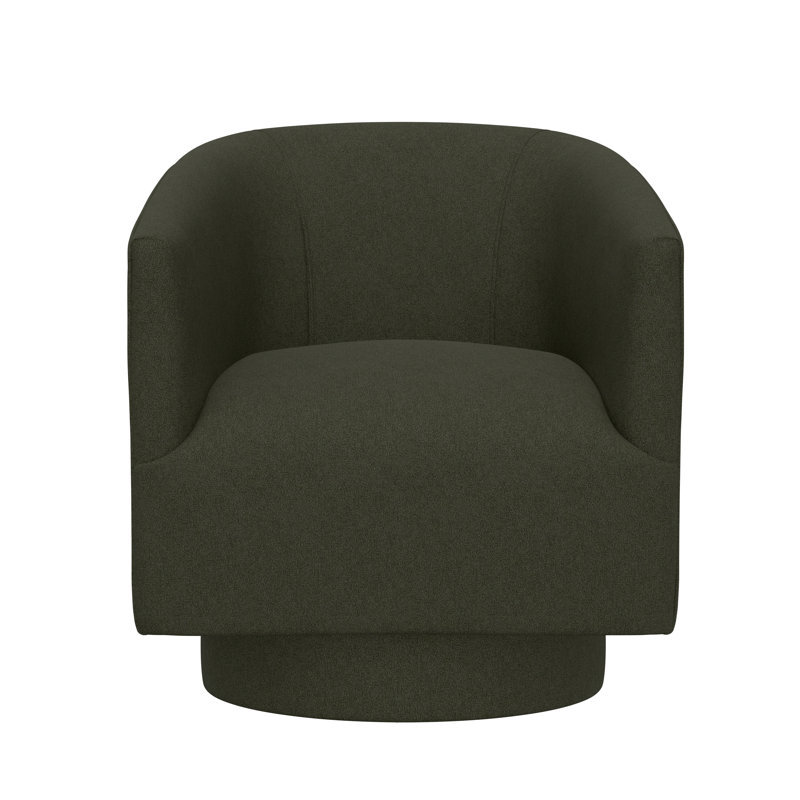 Chaise d'appoint pivotante avec table de bout Sand Dune, Vert forêt