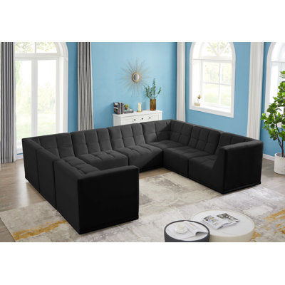 Heti Velvet U-Shaped Sectional Symmetrical