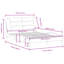 Structure de lit sans matelas brun foncé Hvar 120 x 200 cm-1063841341-1063841330