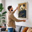 Panda Portrait Japandi 1 Piece Wrapped Canvas Wall Art-65657803-65657845