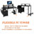 47.3" Computer Desk With Power Outlet (Not Including Office Chairs)-143798439