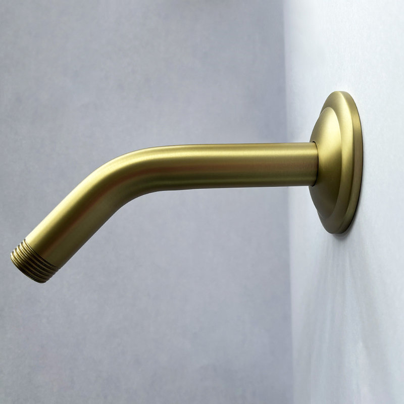 Bras de douche avec bride, fils coniques 1/2 NPT, bras de pomme de douche à pluie, bras d'extension de douche mural
