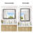 18x24 Inch Black Bathroom Mirror, 0.6" Thickened Deep Aluminum Frame -1890322101