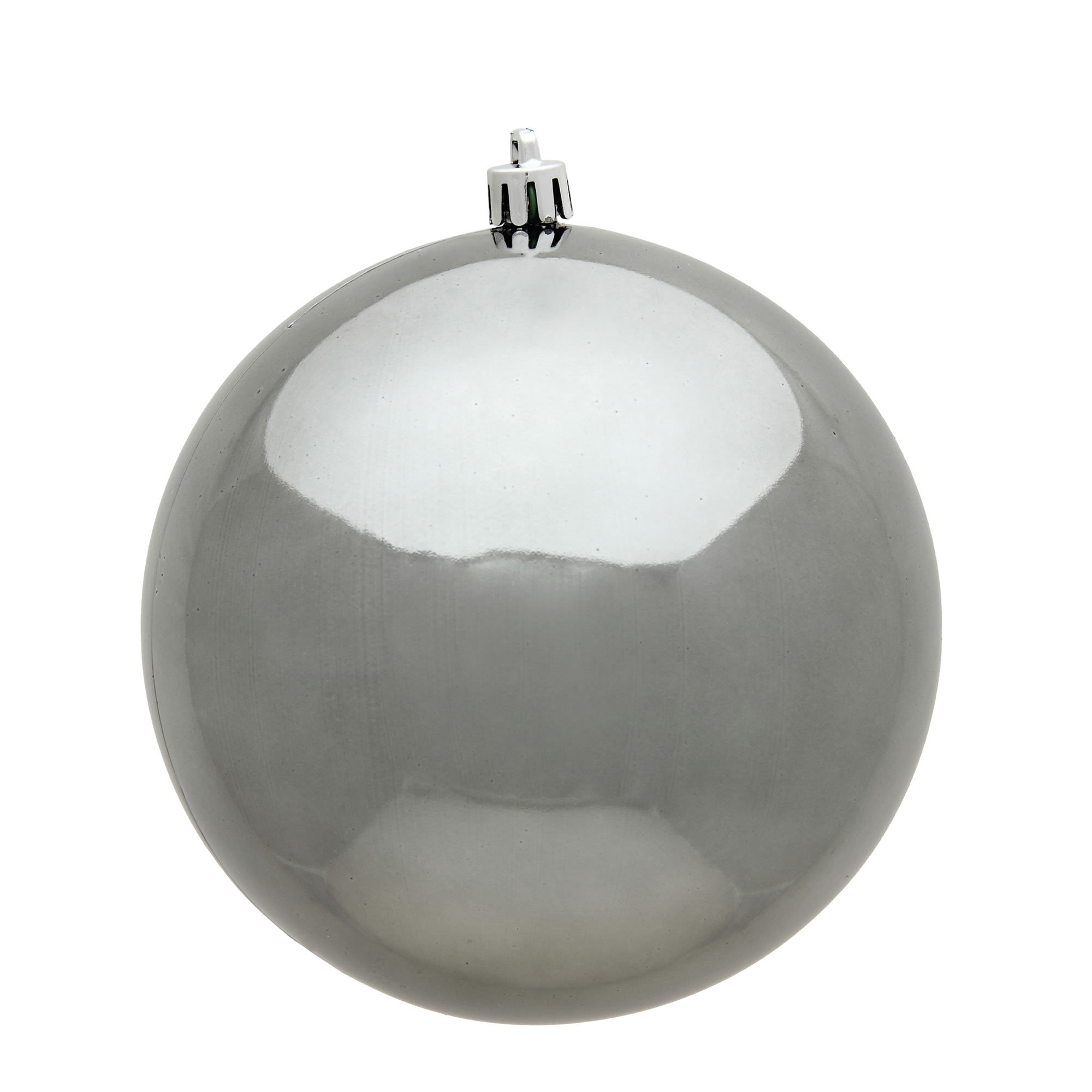 Holiday Décor Ball Ornament, Pewter Shiny