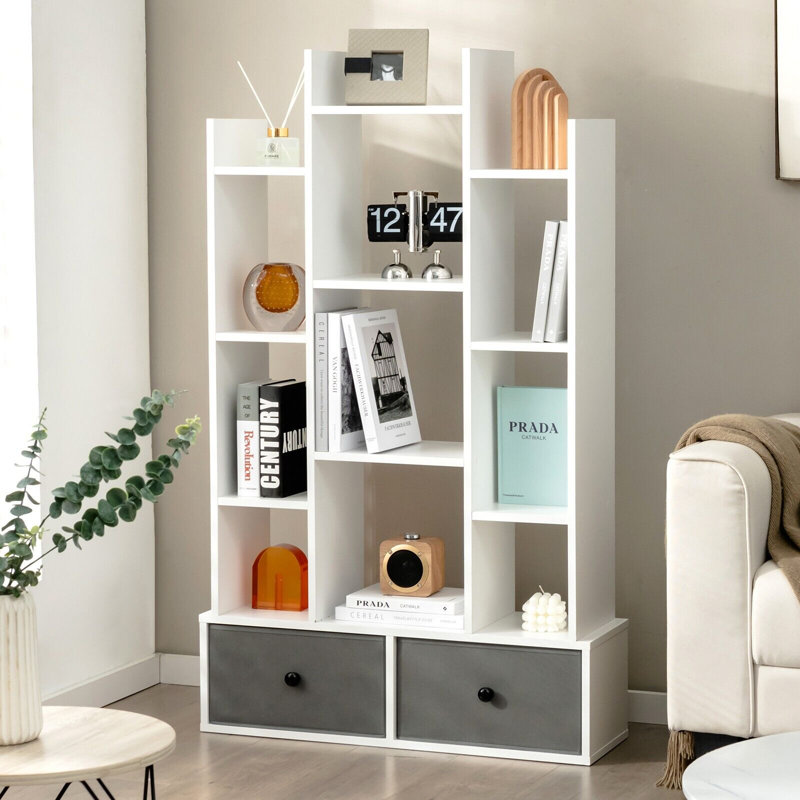 Ronnica 132cm H x 81cm W Particle Board Bookcase