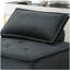 Chaise longue sans accoudoirs en velours noir Aveline
