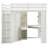 Sayer Wood Loft Bed with Wardrobe, Desk, Charging Station & Adjustable Spotlights-127343432