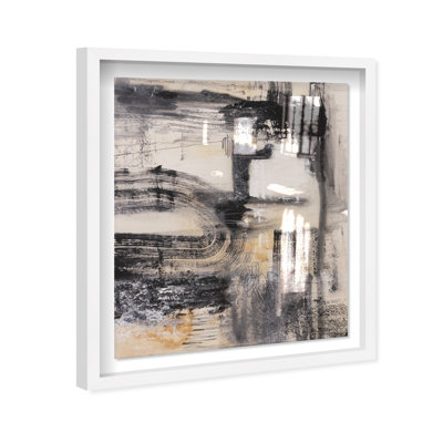 Oliver Gal Golden Ash Abstract - Luxury Shadowbox Framed Wall Art