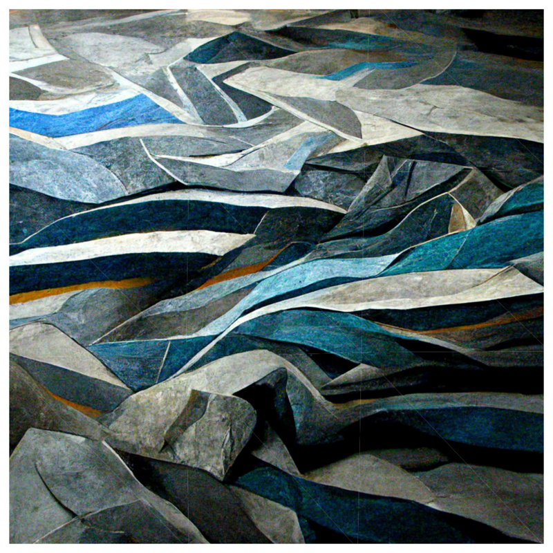 Coussin décoratif abstrait, coussins double face Art, 16 po x 16 po