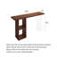 Console en bois transparente avec pieds en acrylique transparent pour le salon-132919158
