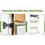 Armoire murale abordable en bois blanc à porte simple avec une porte, deux tablettes, une fonction de fermeture en douceur et un assemblage simple pour le bureau de garage l 21 po P 30 po H