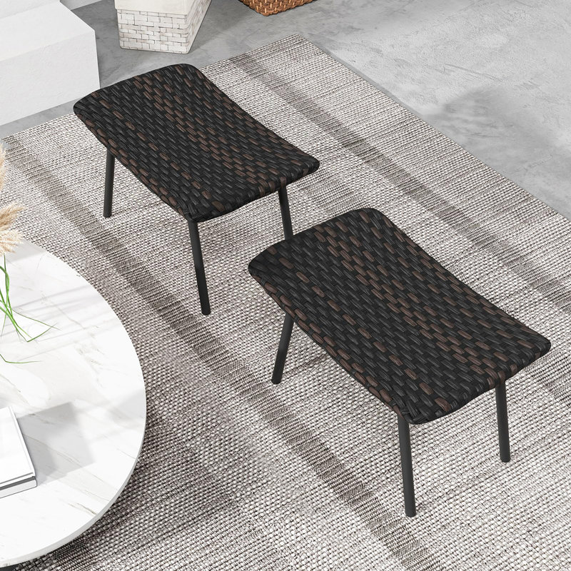 Ensemble de 2 repose-pieds de patio