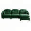 Canapé modulaire en chenille 3 places avec 2 coussins et repose-pieds-144501634-144501663-144501661