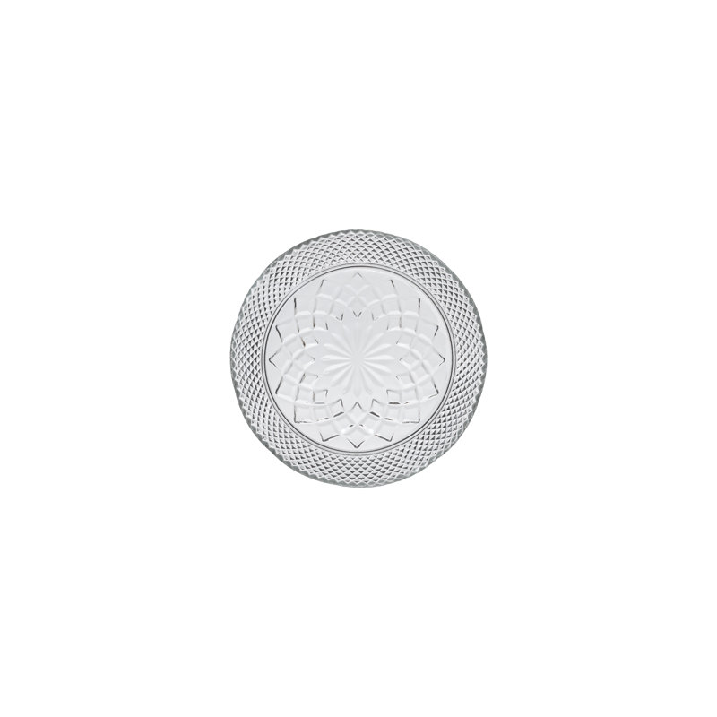 Cristal Glass Appetizer Plates, Clear