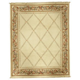 High-Quality Hand-Knotted Ivory Area Rug