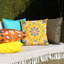 Folk Flora Indoor / Outdoor Floral Square Throw Pillow Cover-68205552